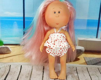 Patterns Swimwear Sewing PDF Outfits Clothing Doll Mia Style 12 inches Tall Fashion Clothes Modern bra with ruffle and underpants