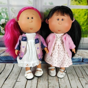 Outfit for Doll Mia 12&#39;&#39;  White T-Shirt Mint Coat Pants Dolls Toys Gift Doll Toys Gift