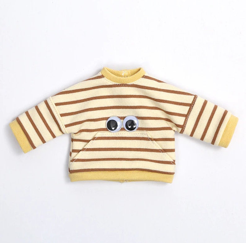 Outfits Tilda Mia Style 12 inches Tall Birthday Gift Fashion Clothes Modern Dolls Striped Top mustard top