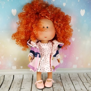 Coat for Doll Mia 12&#39;&#39;  Toys Gift Dress Rain Purple Coat Dark Pink T-Shirt Denim Skirt Fashion Clothes