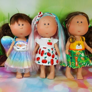 Traje 1/6 para muñeca Mia 12'' juguetes regalo muñeca juguetes regalo oso unicornio cereza amarillo estilo imagen 1