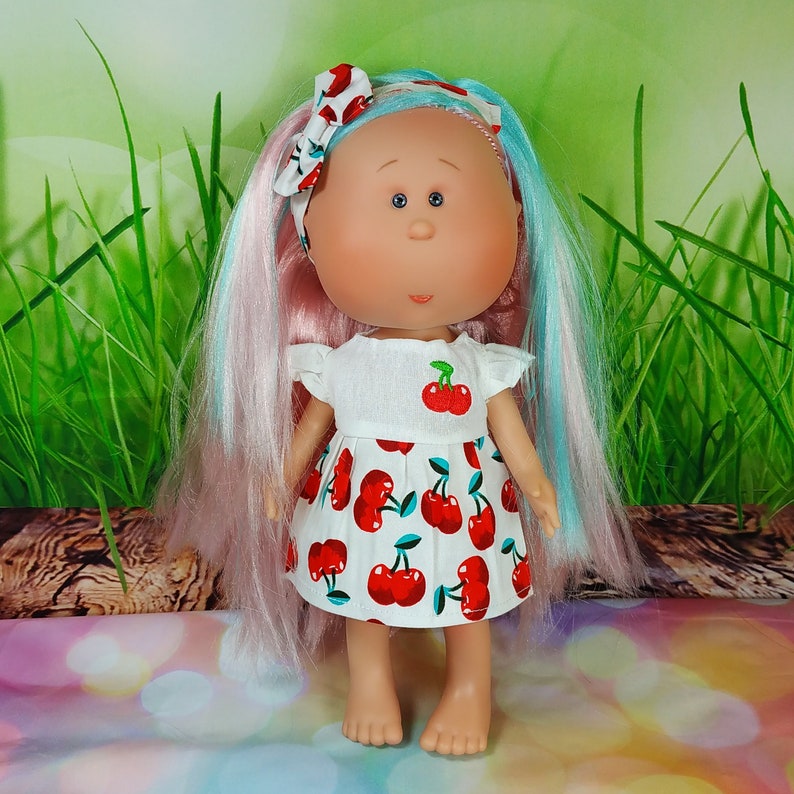 Traje 1/6 para muñeca Mia 12'' juguetes regalo muñeca juguetes regalo oso unicornio cereza amarillo estilo cherry dress