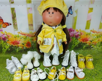 Outfits Doll Mia Girl 12'' / reborn Doll 1/6 Vinyl Dolls Toys Grey Yellow Animal Bee  Dress Coat Shoes