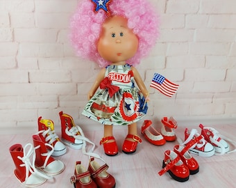 Dress for Mini Doll Mia 9''  July 4th Independence Day Style