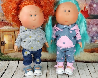 Schnittmuster Hosen Nähen PDF Outfits Kleidung passend für Puppe Mia Style 12 zoll Groß Mode Kleidung Modern Fashion Denim