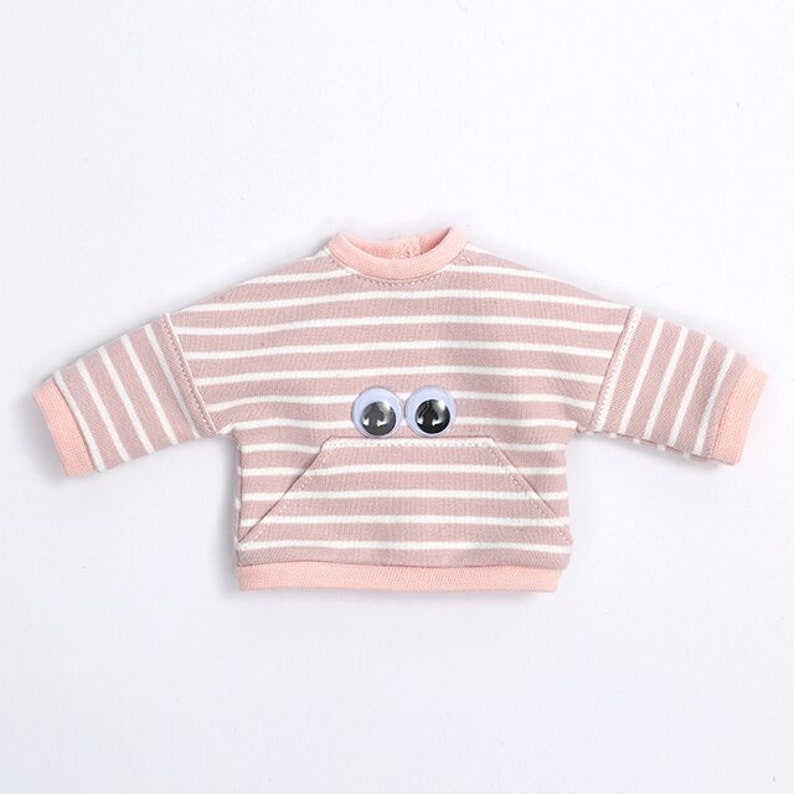 Outfits Tilda Mia Style 12 inches Tall Birthday Gift Fashion Clothes Modern Dolls Striped Top pink top