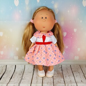 Traje 1/6 para muñeca Mia 12'' juguetes regalo muñeca juguetes regalo oso unicornio cereza amarillo estilo white-pink dress