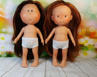 Doll Mia and Pippa 12&#39;&#39; from Nines d&#39;Onil Copper-brown