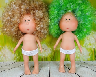 Doll Mia 12 pouces blond foncé cheveux verts SANS TENUE Nines d'Onil