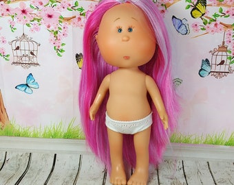 Doll Mia 12'' Pink Lavender Hair NO OUTFITS Nines d'Onil