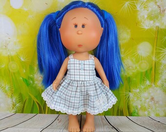 Dress for Doll Mia 9'' and 12'' Blue