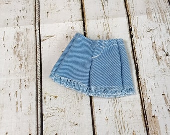 Denim shorts for doll Blythe Denim Skirts Modern Outfits