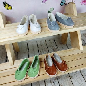 Shoes 2 1/4 inches for doll Mia paola Reyna green grey brown white black