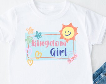 Kingdom Girl PNG: Christian Kids Sublimation Design (Digital Download)