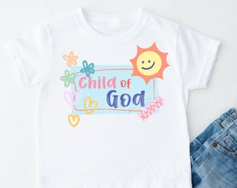 Child of God PNG: Christian Kids Sublimation (Digital Download)