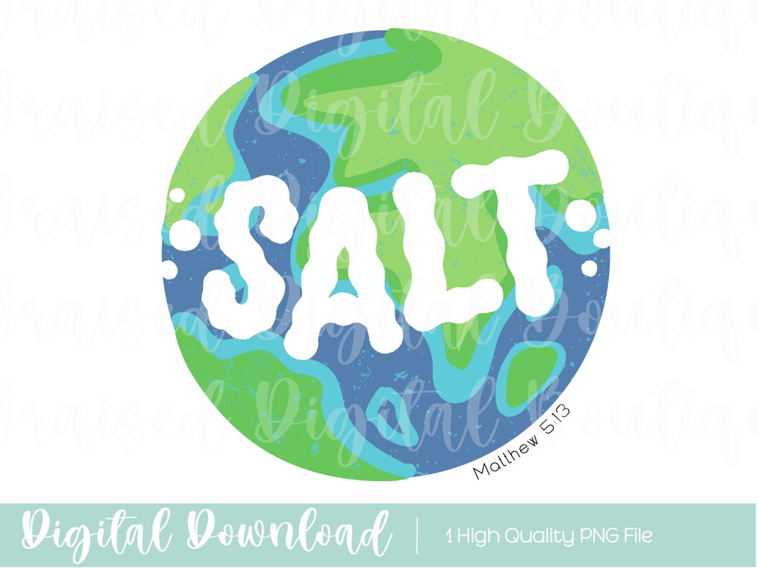 Salt of the Earth PNG Matthew 5 13, Retro Christian PNG, Bible ...
