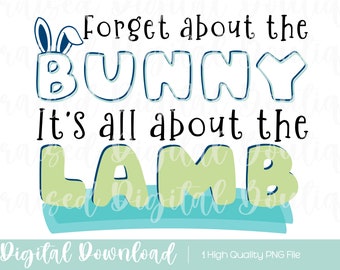 Easter Lamb PNG: Christian Kids Clipart (Digital Download)