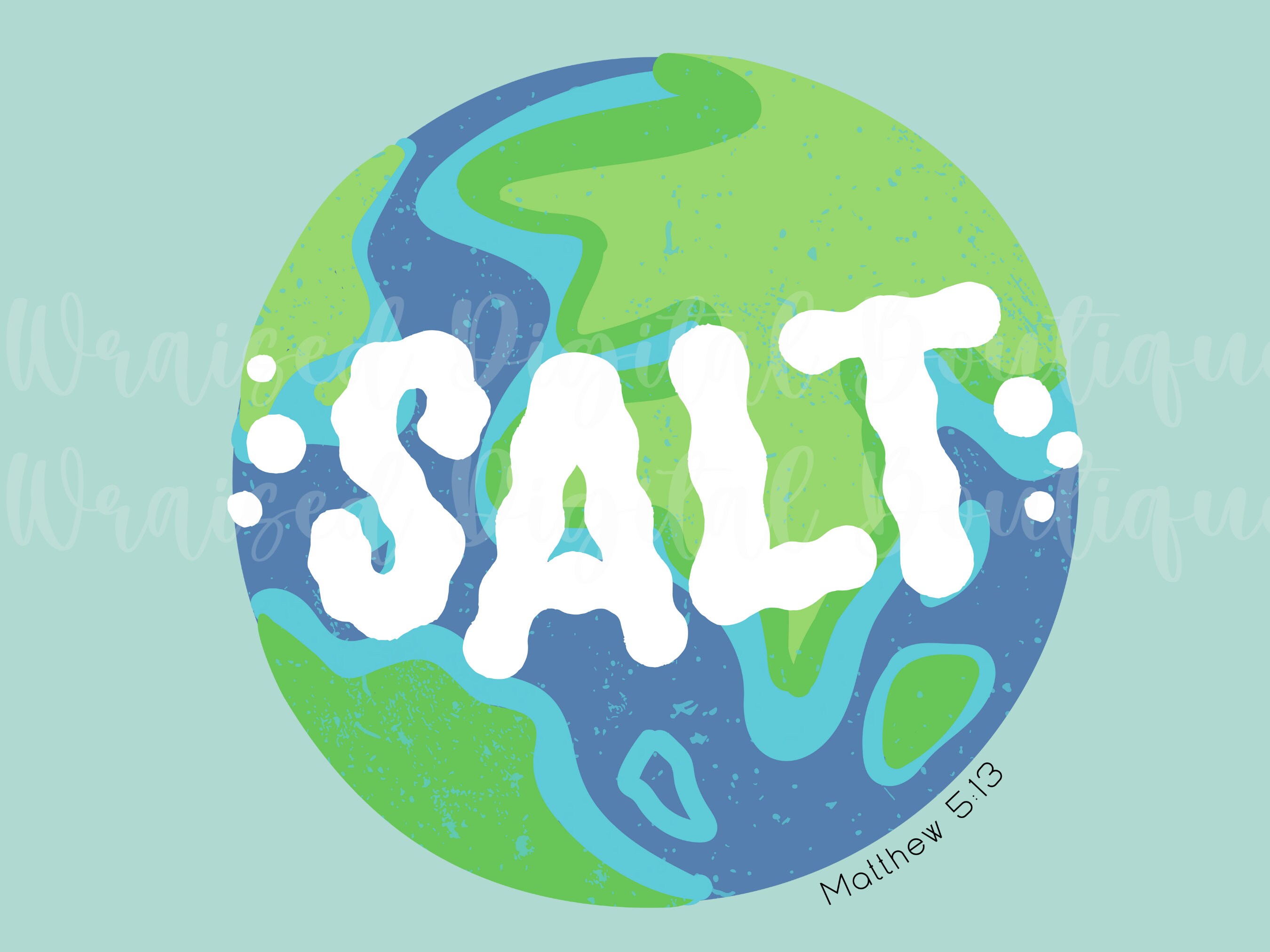 Salt of the Earth PNG Matthew 5 13, Retro Christian PNG, Bible ...