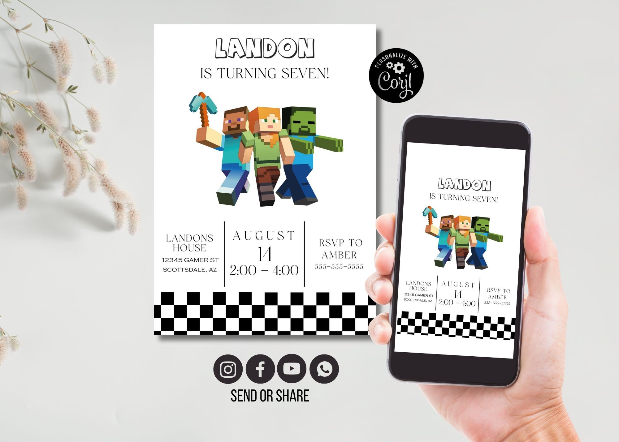 Editable Corjl Invite