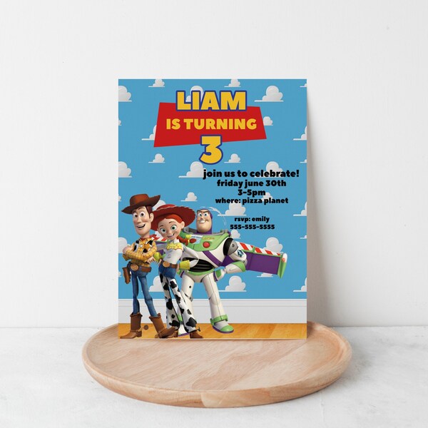 Toy Story Invitation, Toy Story Birthday, Kids Invitation, Editable Invitation, Instant Download, Boys Birthday, Girls Birthday, Party