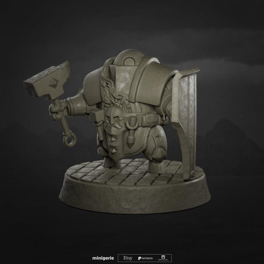 Ember the Living Forge - Autognome Forge Cleric - Miniature for Ttrpgs ...