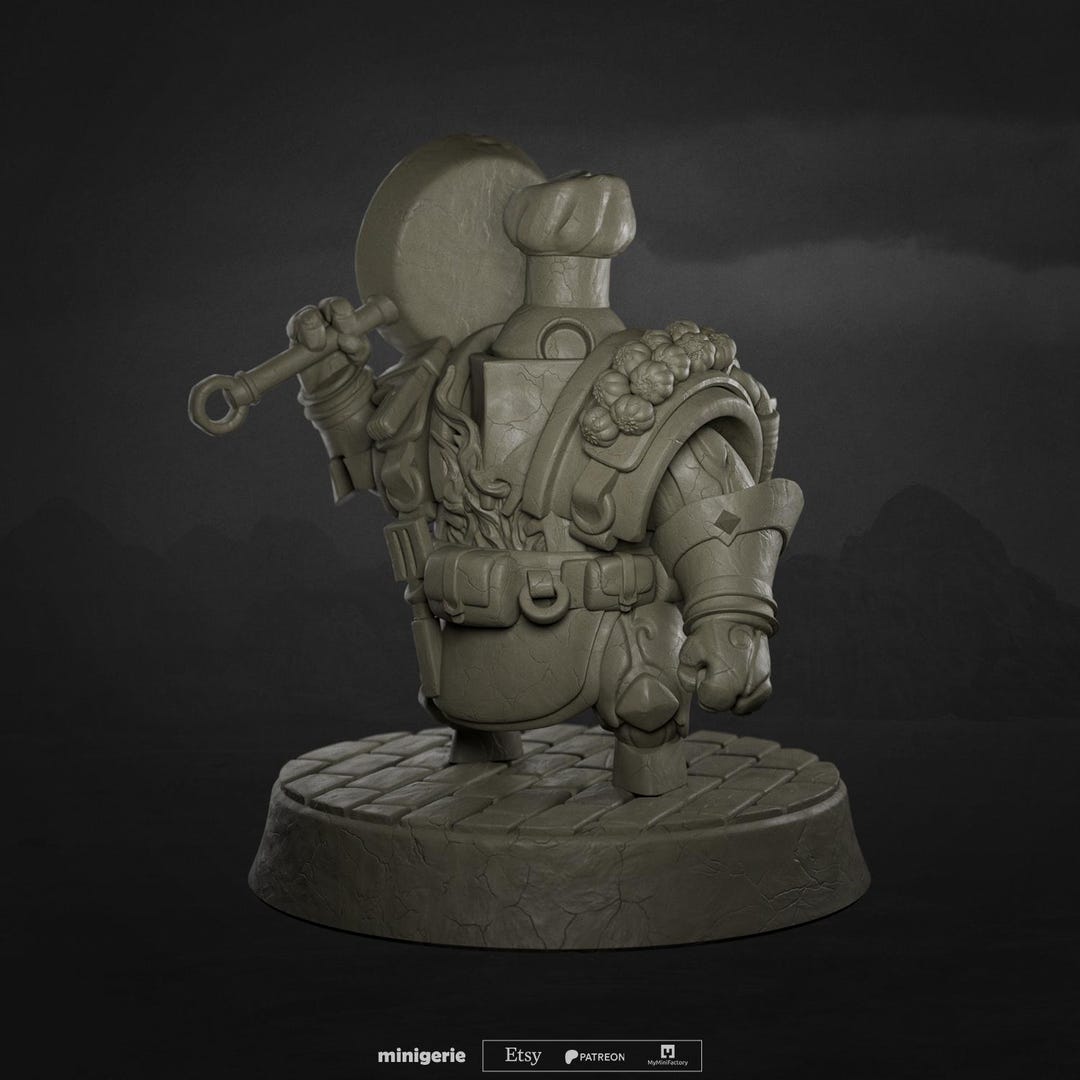Ember the Living Forge - Chef Variant - Autognome Cleric - Miniature ...