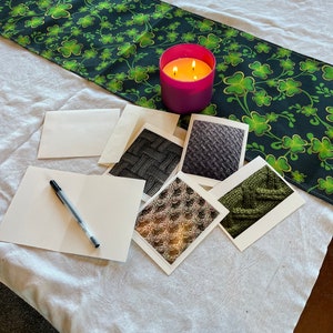 Knitting pattern Notecards.  Set of 5 cards 4x6