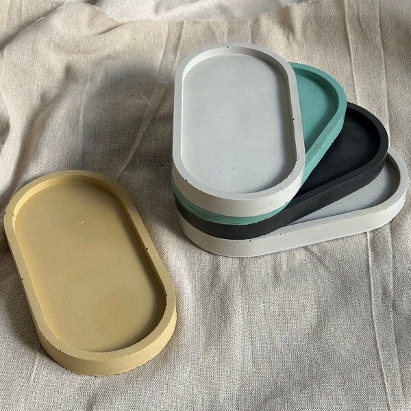 Concrete Tray Etsy