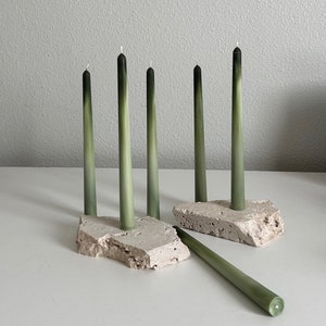 Autumn Ombre Taper Candles: Elegant Home Decor, Set of 2