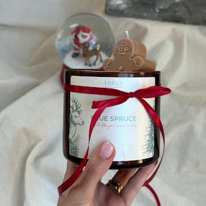 Gingerbread Christmas Soy Wax Candle: Rustic Home Decor, Scented Candle