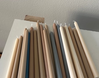 Bulk Handmade Festive Taper Candles - Ideal for Weddings, Anniversaries, Birthdays, Baby Showers, and Gender Reveal Parties