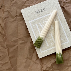 Long Pillar Marble Candle-Soy Wax Candle-Ribbed Cylinder Candle-Home Decor-Minimalistic Candles-Aestethic Candles-Tall Pillar Candle