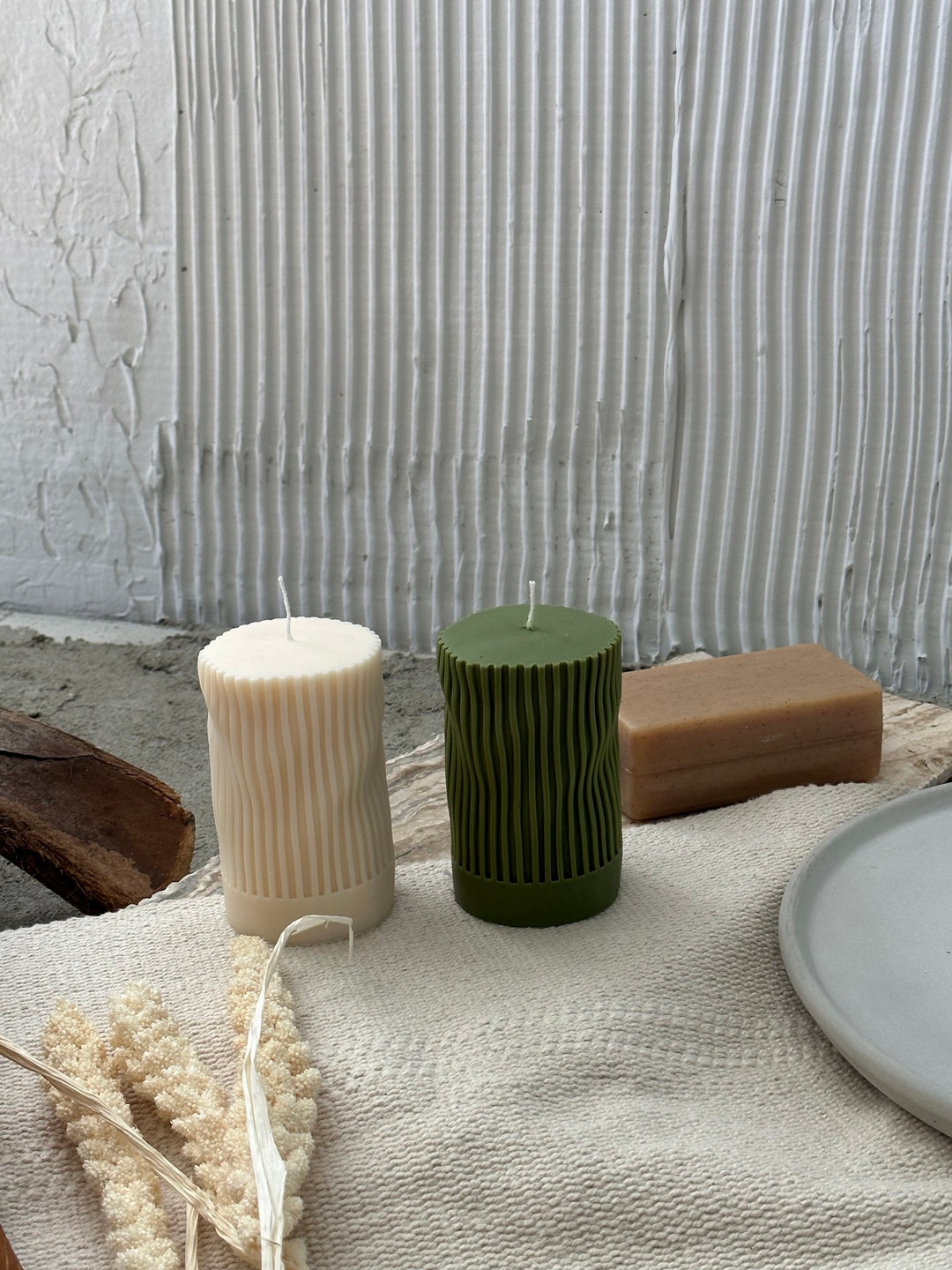 Wavy Candle/wave Shape Candle/ Irregular Shape Candle/ Stripe Candle