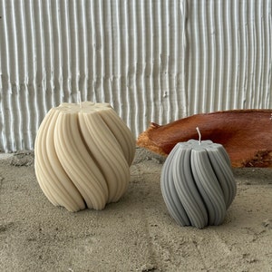 Huge Knot Candle/ Knit Candle/ Big Interwoven Knit Pillar Candles/Huge Cozy Candle/ Twisted Knot Candle/ Homemade Soy Wax Candle Cute Candle