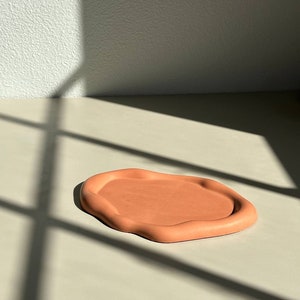 Cloud Irregular Concrete Tray-Unique Tray-Oval Concrete Tray-Jewellery tray -Modern Trinket Tray-Asymmetric tray- Modern TrinketTray