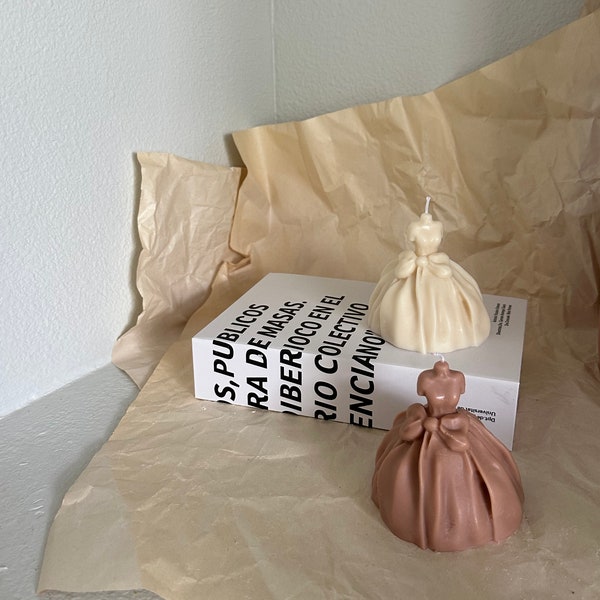 Novelty Dress Candle | Charming Gift Item for Special Occasions | Perfect for Birthday and Anniversary Gifts