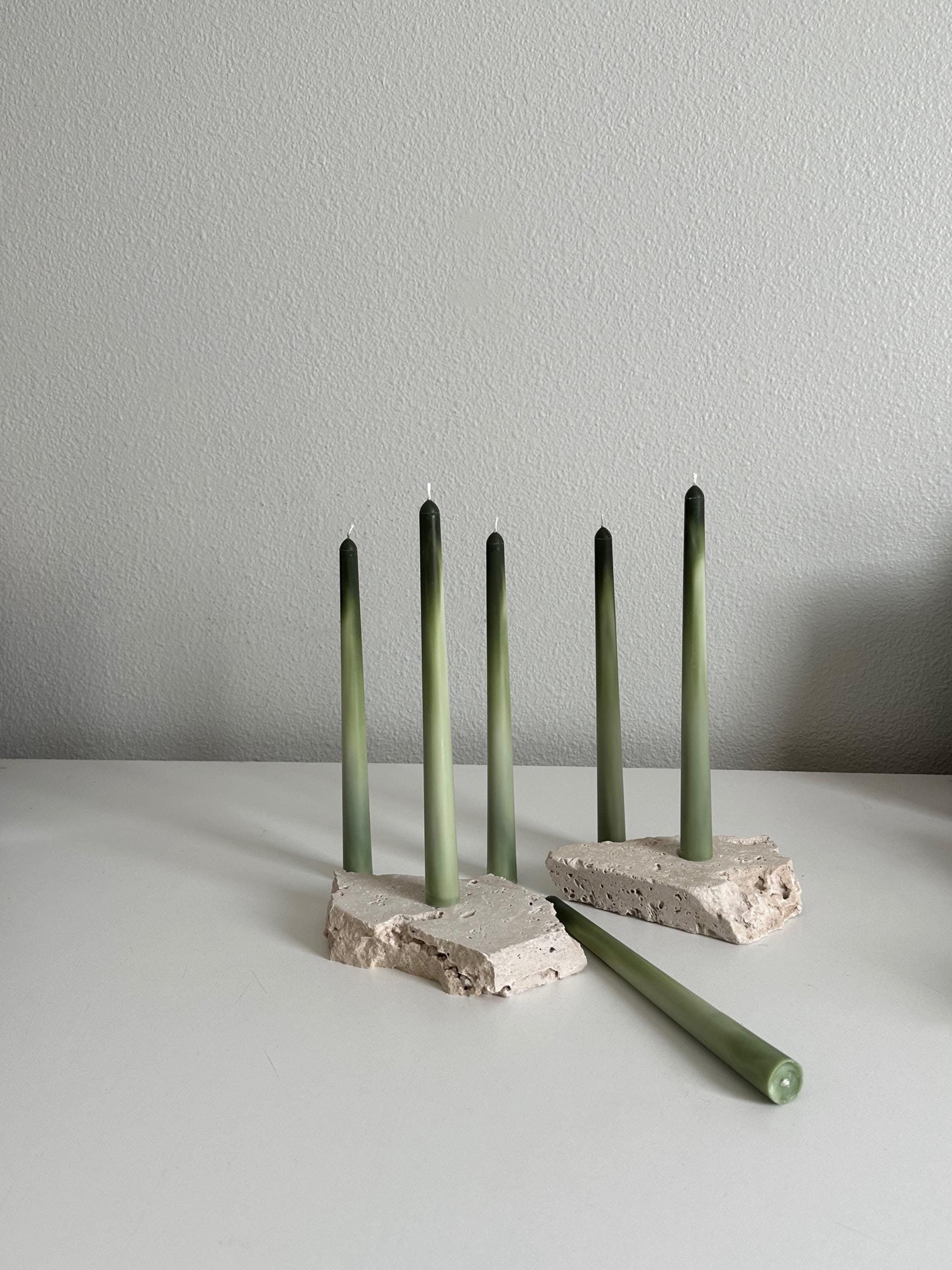 Autumn Ombre Taper Candles, Set of 2 - Ideal for Celebrations & Fall Home Atmosphere, Crafted for Style Best Gift for Mom,Sister,
