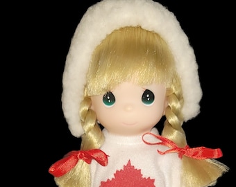 Vintage Precious Moments Sylvie Canada Doll: Children of the World, Mint w/Tag
