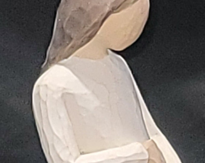 2002 Willow Tree 9 Cherish Pregnancy New Baby Handpainted Figure Demdaco Susan Lordi