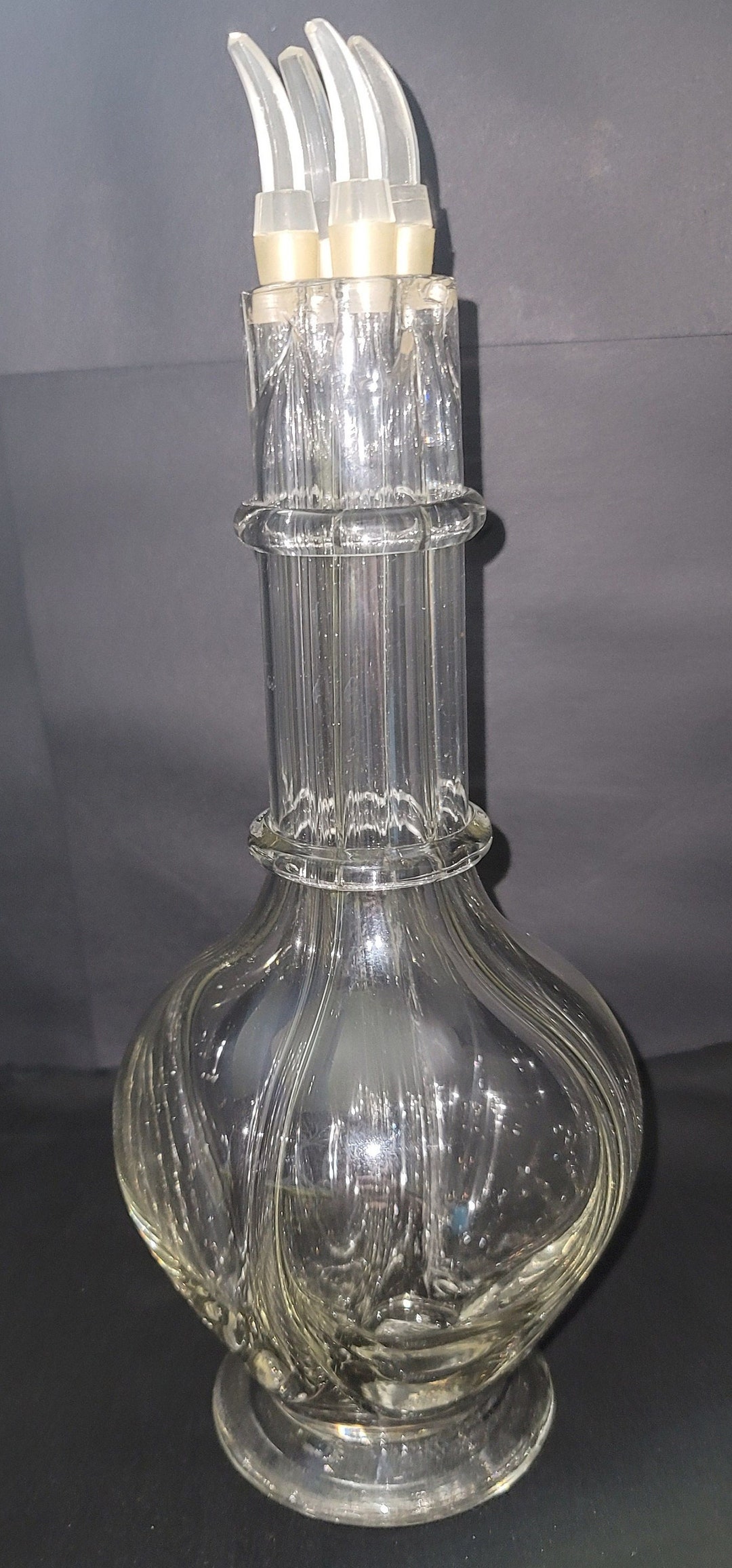 French Wine Decanter 1950s French Four Chamber Wine Decanter Etsy