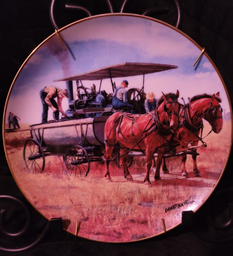 Water Wagon by Emmett Kaye Collectors Plate I5237 Etsy