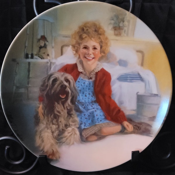 Knowles - William Chambers  “Annie and Sandi” 1982 #1 Annie Collector’s Series, Art, Collectible, Gift, Wall, Vintage