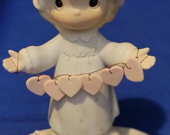 Precious Moments 1984 You Have Touched So Many Hearts E-2821, Art, Collectible, Gift, Bisque Porcelain, Vintage