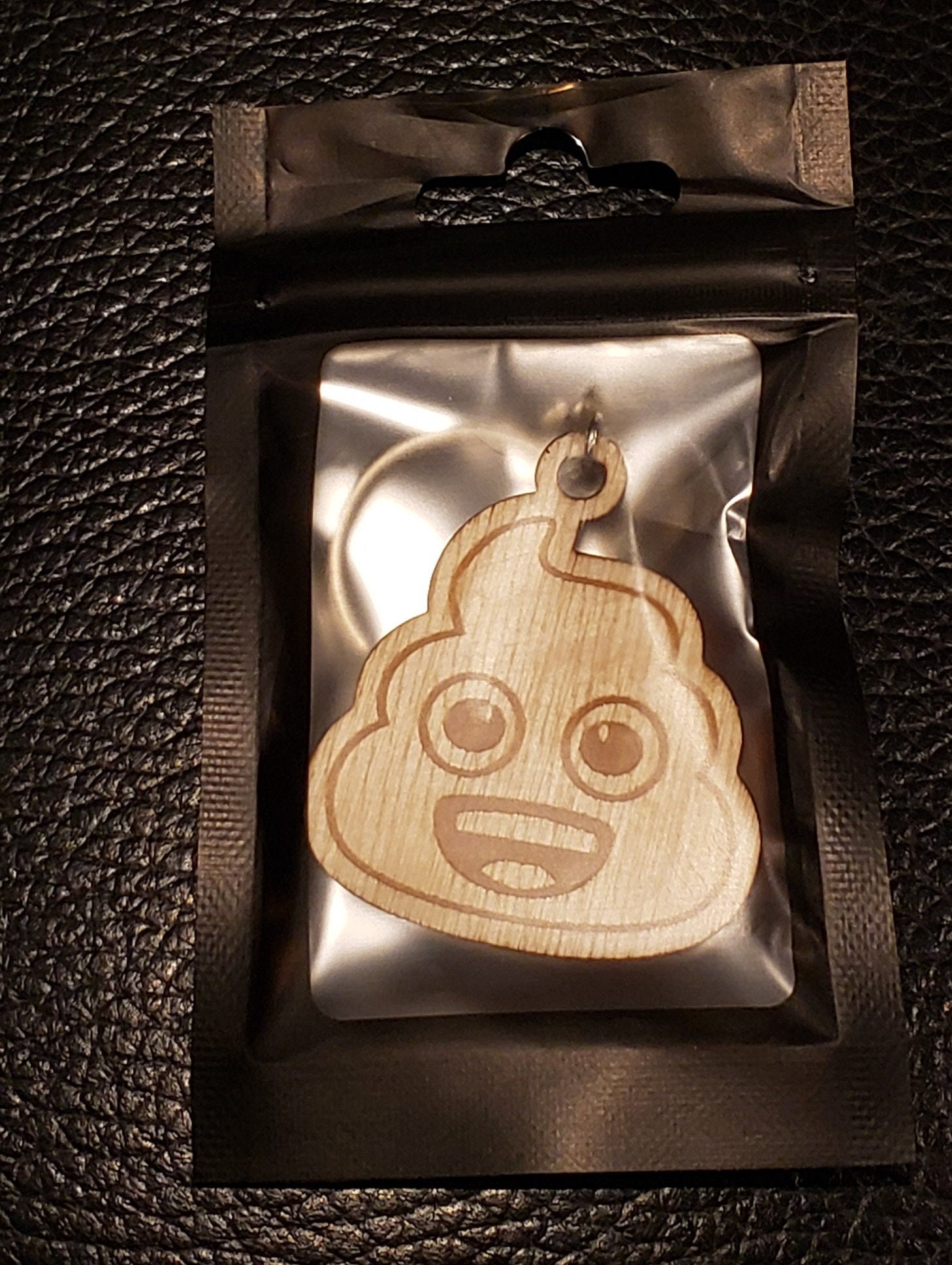 Poop Happens Emoji Keychain