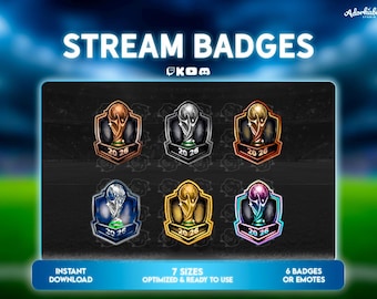 Fifa Cup Trophy Twitch Sub Badges Pack | Soccer Stream | Bit Badges | Emotes | Overlay