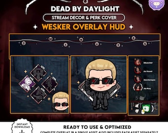 Wesker HUD Dead by Daylight Overlay | Perk and Menu Covers | Killer & Survivor | DBD