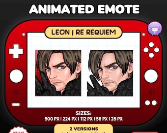 Resident Evil Leon Animated Emote | Twitch overlay | stream assets