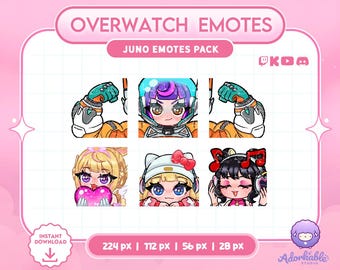 Overwatch Juno Emotes | Overwatch Emotes | Emotes For Twitch & Discord | Overlay