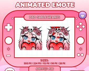 Dead by Daylight Sable Animated Emote Twitch Hearts | Overlay | Stream Assets | DBD