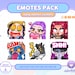 Zoey Popcorn Eyes Animated Emote – Kpop Demon Hunters GIF for Streamers ...